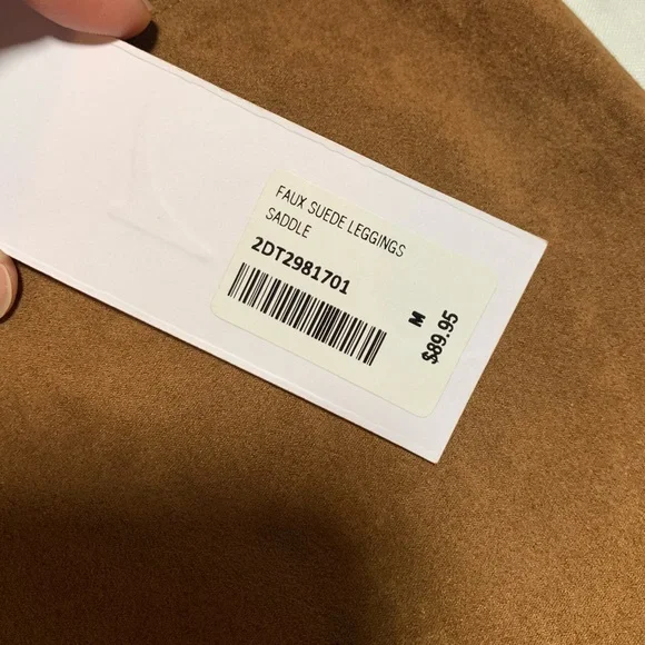 NWT Soft Surroundings Faux Suede Leggings. Size M. - Picture 4 of 10